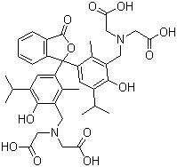 structure of CAS# 1913-93-5, 百里酚酞氨羧络合剂