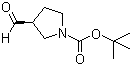 structure of CAS# 191348-04-6, (3S)-3-Formyl-1-pyrrolidinecarboxylic acid tert-butyl ester