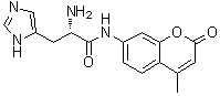 CAS # 191723-64-5, (alphaS)-alpha-Amino-N-(4-methyl-2-oxo-2H-1-benzopyran-7-yl)-1H-imidazole-5-propanamide