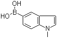 structure of CAS# 192182-55-1, 1-甲基吲哚-5-硼酸