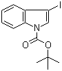 structure of CAS# 192189-07-4, 1-叔丁氧羰基-3-碘-1H-吲哚