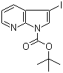 structure of CAS# 192189-18-7, 3-碘吡咯并[2,3-b]吡啶-1-羧酸叔丁酯