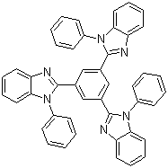 structure of CAS# 192198-85-9, 1,3,5-三(1-苯基-1H-苯并咪唑-2-基)苯