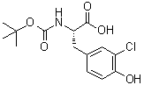 structure of CAS# 192315-36-9, 3-氯-N-[叔丁氧羰基]-L-酪氨酸