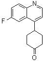 structure of CAS# 1923836-99-0, 4-(6-氟-4-喹啉基)环己酮