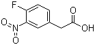 structure of CAS# 192508-36-4, 3-硝基-4-氟苯乙酸