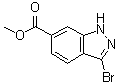 structure of CAS# 192945-56-5, 3-溴-1H-吲唑-6-羧酸甲酯