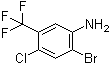 structure of CAS# 193090-44-7, 2-Bromo-4-chloro-5-(trifluoromethyl)benzenamine