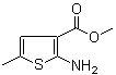 structure of CAS# 19369-53-0, Methyl 2-amino-5-methylthiophene-3-carboxylate