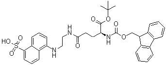 CAS # 194039-49-1, N2-[(9H-Fluoren-9-ylmethoxy)carbonyl]-N-[2-[(5-sulfo-1-naphthalenyl)amino]ethyl]-L-glutamine 1-(1,1-dimethylethyl) ester