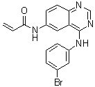 structure of CAS# 194423-15-9, N-[4-[(3-Bromophenyl)amino]-6-quinazolinyl]-2-propenamide