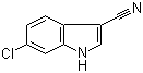 structure of CAS# 194490-17-0, 6-氯-3-氰基吲哚