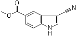 structure of CAS# 194490-33-0, 3-氰基-1H-吲哚-5-羧酸甲酯