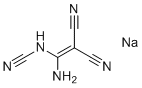 structure of CAS# 19450-38-5, (1-氨基-2,2-二氰基乙烯基)-氰胺单钠盐