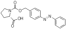 structure of CAS# 194541-47-4, (2S)-1,2-吡咯烷二甲酸 1-[[4-(2-苯基偶氮)苯基]甲基]酯