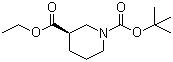 structure of CAS# 194726-40-4, (R)-1-叔丁氧羰基-3-哌啶甲酸乙酯