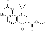 structure of CAS# 194805-07-7, Ethyl 7-bromo-1-cyclopropyl-8-(difluoromethoxy)-4-oxo-1,4-dihydroquinoline-3-carboxylate