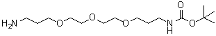 structure of CAS# 194920-62-2, tert-Butyl [3-[2-[2-(3-aminopropoxy)ethoxy]ethoxy]propyl]carbamate