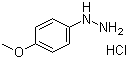 structure of CAS# 19501-58-7, 4-Methoxyphenylhydrazine hydrochloride