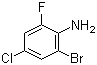 structure of CAS# 195191-47-0, 2-溴-4-氯-6-氟苯胺
