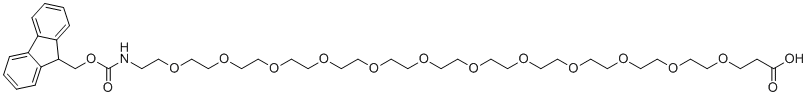 structure of CAS# 1952360-91-6, Fmoc-N-amido-PEG12-propionic acid