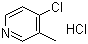 structure of CAS# 19524-08-4, 4-氯-3-甲基吡啶盐酸盐