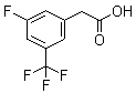structure of CAS# 195447-79-1, 3-氟-5-(三氟甲基)苯乙酸