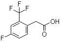 structure of CAS# 195447-80-4, 4-Fluoro-2-trifluoromethylphenylacetic acid