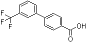 structure of CAS# 195457-70-6, 3'-(Trifluoromethyl)biphenyl-4-carboxylic acid