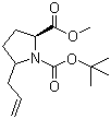 CAS # 195964-65-9, (2S)-5-Allyl-1,2-pyrrolidinedicarboxylic acid 1-(tert-butyl) 2-methyl ester