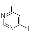 structure of CAS# 19646-06-1, 4,6-二碘嘧啶