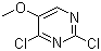 structure of CAS# 19646-07-2, 2,4-Dichloro-5-methoxypyrimidine