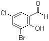 structure of CAS# 19652-32-5, 3-溴-5-氯水杨醛