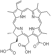 structure of CAS# 19660-77-6, Chlorin E6