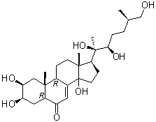 CAS 登录号：19682-38-3, (25R)-牛膝甾酮