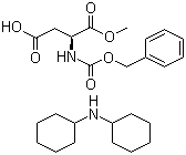 N-Benzyloxycarbonyl-L-aspartic acid 1-methyl ester dicyclohexylamine salt molecular structure (CAS 19720-12-8)