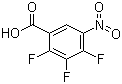 structure of CAS# 197520-71-1, 2,3,4-三氟-5-硝基苯甲酸