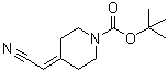 structure of CAS# 197569-11-2, 4-Cyanomethylenepiperidine-1-carboxylic acid tert-butyl ester