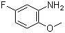 structure of CAS# 1978-39-8, 5-Fluoro-2-methoxyaniline
