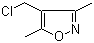 structure of CAS# 19788-37-5, 4-氯甲基-3,5-二甲基异噁唑