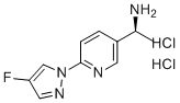 structure of CAS# 1980023-97-9, (S)-1-(6-(4-氟-1H-吡唑-1-基)吡啶-3-基)乙胺二盐酸盐