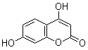 structure of CAS# 1983-81-9, 4,7-Dihydroxycoumarin