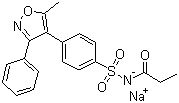 structure of CAS# 198470-85-8, 帕瑞考昔钠