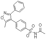 CAS # 198471-06-6, N-[[4-(5-Methyl-3-phenyl-4-isoxazolyl)phenyl]sulfonyl]acetamide