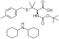 structure of CAS# 198474-61-2, N-叔丁氧羰基-S-(4-甲基苄基)-D-青霉胺二环己基胺