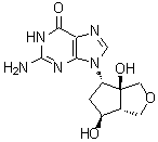 CAS 登录号：1984788-96-6, 2-氨基-9-[(3aS,4S,6S,6aR)-六氢-3a,6-二羟基-1H-环戊二烯并[c]呋喃-4-基]-1,9-二氢-6H-嘌呤-6-酮
