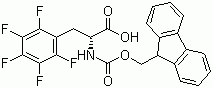 structure of CAS# 198545-85-6, N-芴甲氧羰基-2,3,4,5,6-五氟-D-苯丙氨酸