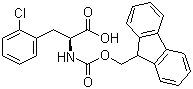 structure of CAS# 198560-41-7, Fmoc-L-2-氯苯丙氨酸