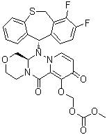 structure of CAS# 1985606-14-1, Baloxavir marboxil
