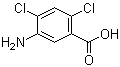 structure of CAS# 19861-63-3, 5-氨基-2,4-二氯苯甲酸